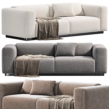 Vitra Soft Modular Sofa, 2015 3D model image 1 