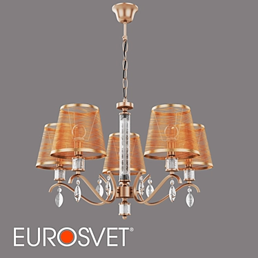 Eurosvet Alcamo Chandelier with 5 Lights 3D model image 1 