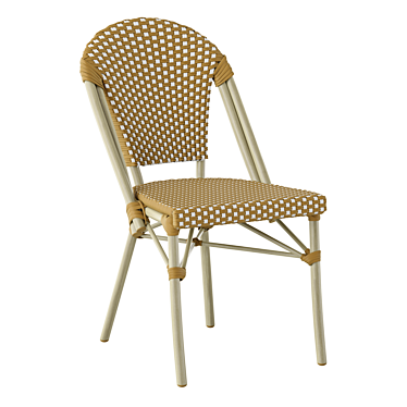 French Bistro Patio Chair 3D model image 1 