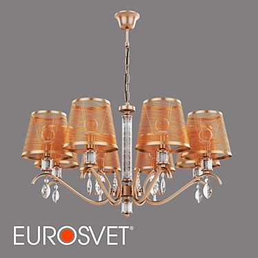 Alcamo Crystal Chandelier Eurosvet 3D model image 1 