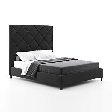 Dave Bed - Designer Soft Furniture 3D model image 1 