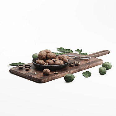 Walnut Medley Set 3D model image 1 