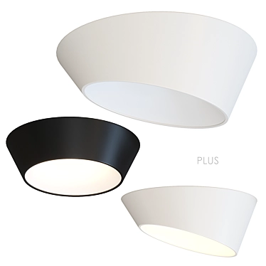 Vibia PLUS Ceiling Lamp White 3D model image 1 