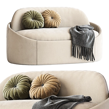 Luxurious Ludovica Mascheroni Eloro Sofa 3D model image 1 