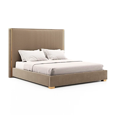 Masterfully Crafted Shell Bed 3D model image 1 