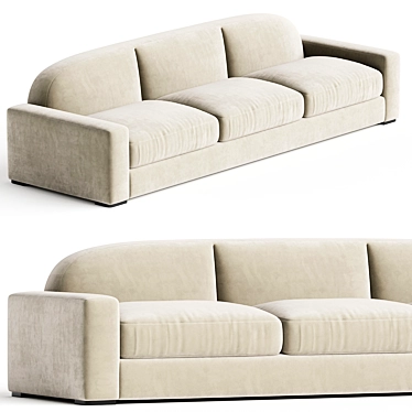 Elegant Erato Sofa: Stylish Comfort 3D model image 1 