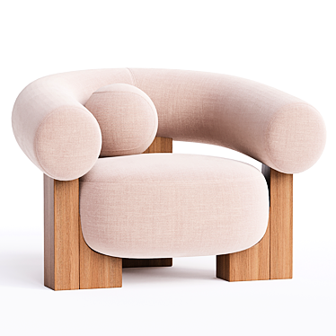 Sleek Cassete Armchair by AlterEgo 3D model image 1 