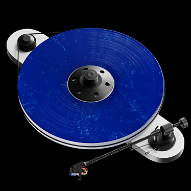 Sleek Pro-Ject Elemental Turntable 3D model image 1 