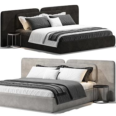 Sleek 2013 Angelo Bed Frame 3D model image 1 