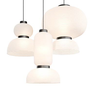 Formakami Paper Pendant Lighting Fixture 3D model image 1 