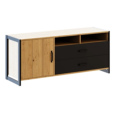 Hoff TV Stand, Modern Design 3D model image 1 