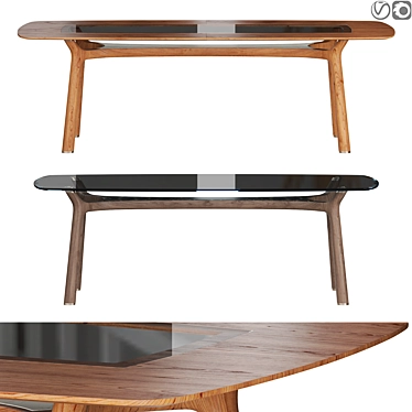 Modern Design Giorgetti Memos Table 3D model image 1 