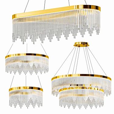 Enchanting Fairy Tale Chandelier Options 3D model image 1 