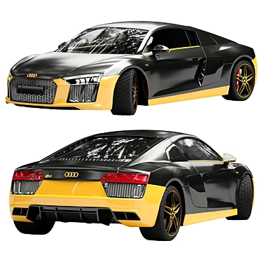 Audi R8 Luxury Car Model 3D model image 1 