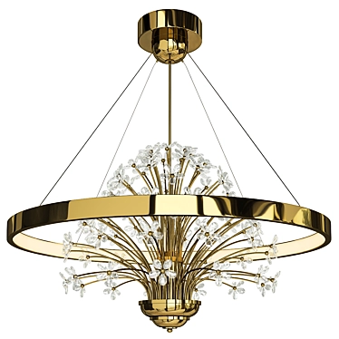 Elegant Cassia Chandelier 2013 3D model image 1 