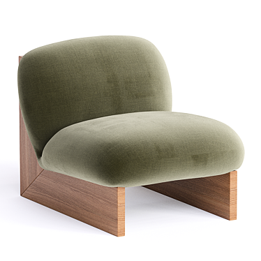  Luxe Modern Ziggy Armchair 3D model image 1 