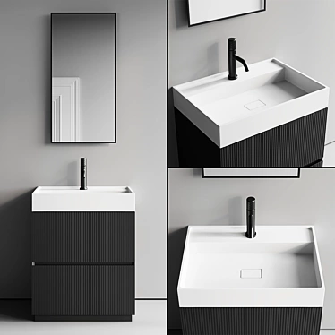 Code Riga Vanity Set with Mirror 3D model image 1 