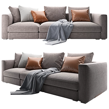 Luxury Modern Flexform Sofa Harper 3D model image 1 