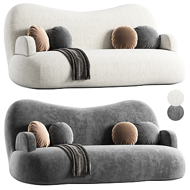 Cloud Sofa by Mattia Bonetti 3D model image 1 