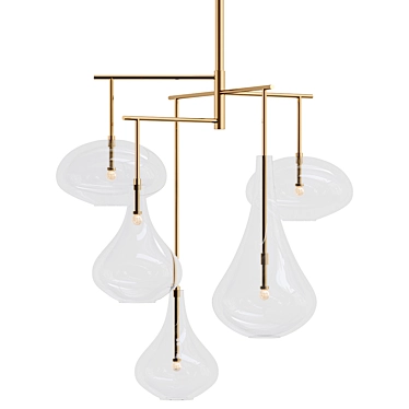 Elegance XL Chandelier in VRay 3D model image 1 