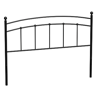 Abigail Queen Metal Headboard 3D model image 1 