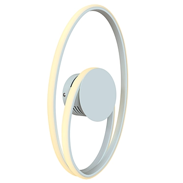 Italian LED Ring Wall Light 3D model image 1 