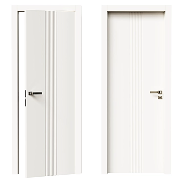 Elegant TREND TR14 Bianco Door 3D model image 1 