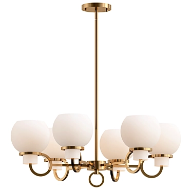 Elegant Rosemont Chandelier Design 3D model image 1 