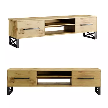 Volstrit Loft TV Stand 3D model image 1 