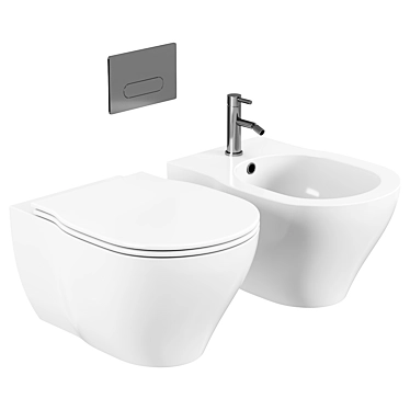 Azzurra XL Wall-Hung Toilet 3D model image 1 