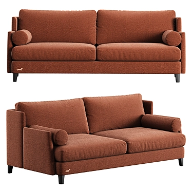 Modern Chic Polo Sofa Club 3D model image 1 