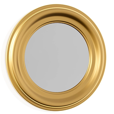 Gold Spray Lancaster Framed Mirror 3D model image 1 