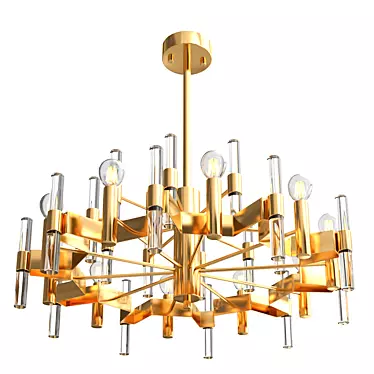 Contemporary Artistic Chandelier 3D model image 1 