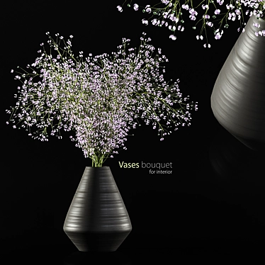 Corona Render Vases Bouquet 3ds Max 2016 FBX 3D model image 1 