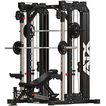 ATX Multifunctional Smith Cable Rack 3D model image 1 