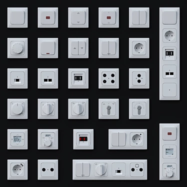 Reflex SI Series Spring Switches 3D model image 1 