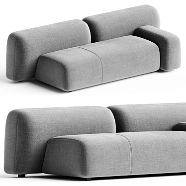 Suiseki Modular Sofa System 3D model image 1 