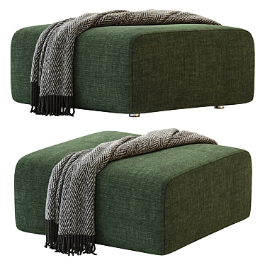 Contemporary Sancal DUO Pouf Design 3D model image 1 