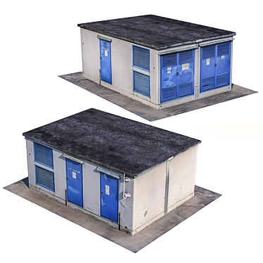 Electric Transformer Shack 3D model image 1 