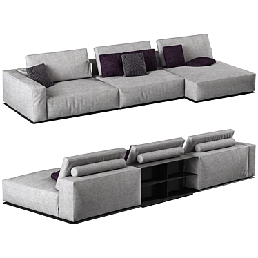 Modern Westside Sofa by Poliform 3D model image 1 