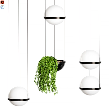 Garden Oasis Chandelier 3D model image 1 