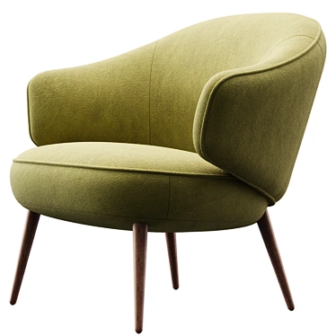Charlotte Modern Lounge Chair Elegance 3D model image 1 