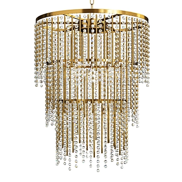 Crystal Chandelier Wind Melody Sparkle 3D model image 1 