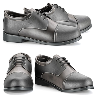 Realistic Men's Footwear Model 3D model image 1 