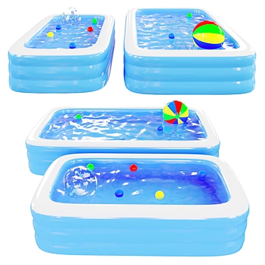 Inflatable childrens pool