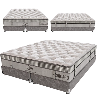 Quadro Chic Mattress: Luxurious Comfort 3D model image 1 