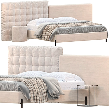 Rosini Pegaso Bed Set 3D model image 1 