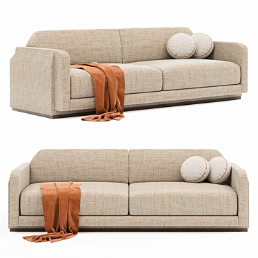 Luxurious Borga Sofa by Bruno Moinard 3D model image 1 