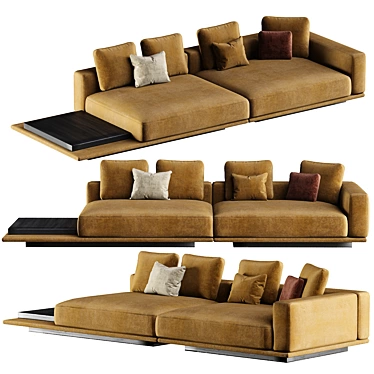 Luxury Italian Sofas Minotti Collection 3D model image 1 