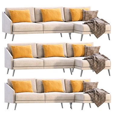  Modern Seville Sofa Design 3D model image 1 